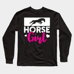 Horse Girl Shirt, Cute Horse Shirt Long Sleeve T-Shirt